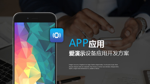 APP应用软件开发方案介绍PPT模板