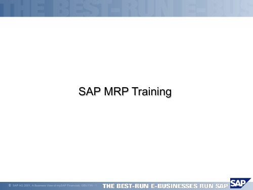 SAPMRPTraining