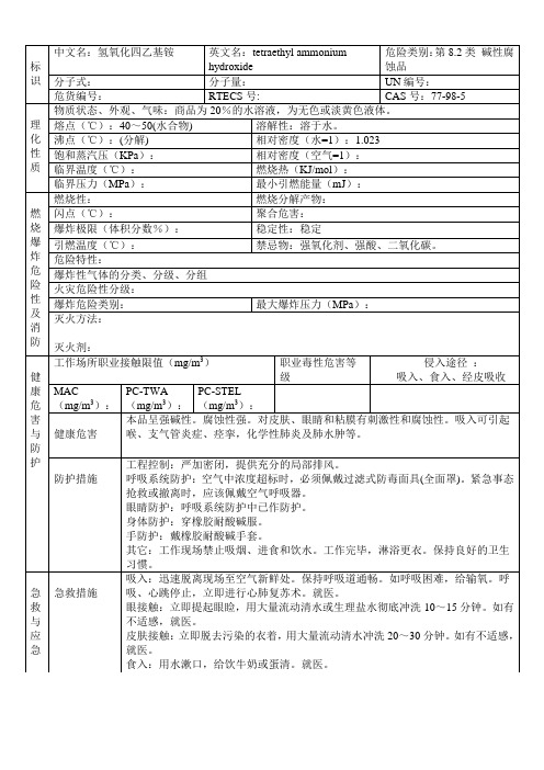 氢氧化四乙基铵