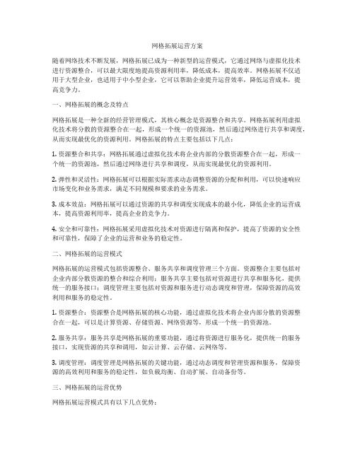 网格拓展运营方案