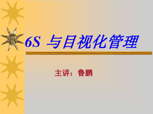 6S与目视化管理( 学员课件)