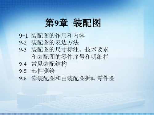 机械制图基础课件——第9章 装配图