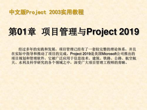 2019年_中文版Project2003适用教程甘特图制作很有价值_PPT精选文档