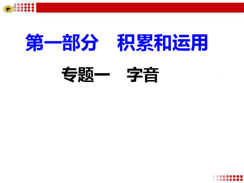 中考专题复习之字音专题PPT课件