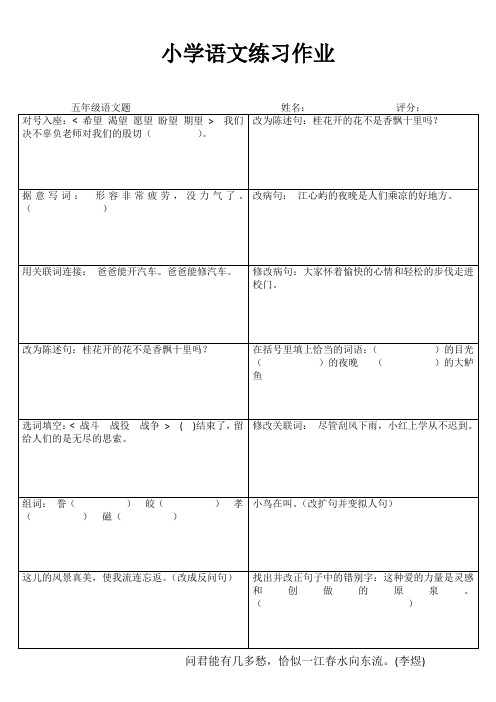 小学五年级语文轻松课堂提高I (17)