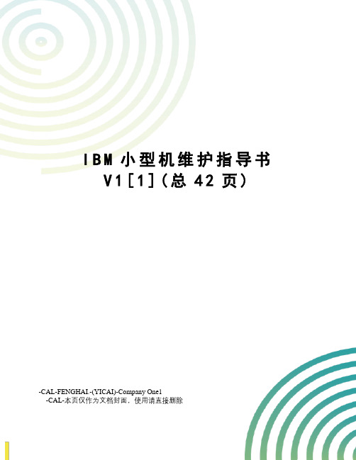 IBM小型机维护指导书V1[1]