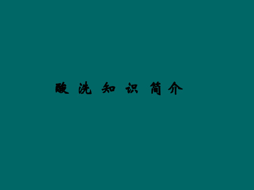 酸洗工艺-1