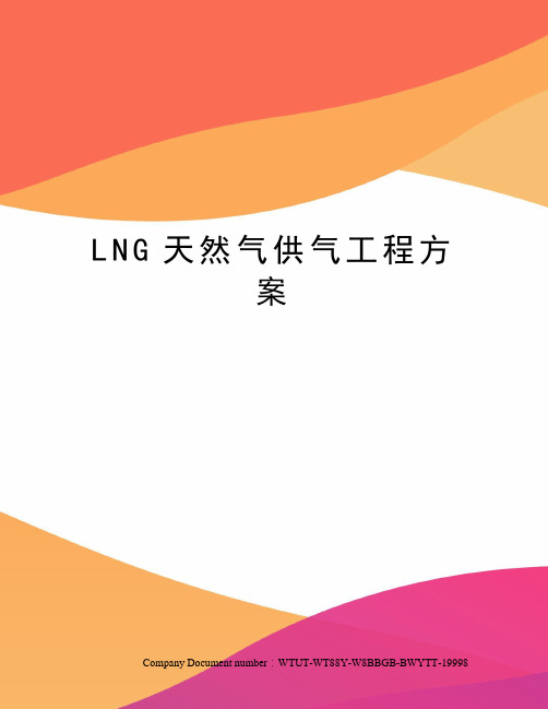 LNG天然气供气工程方案