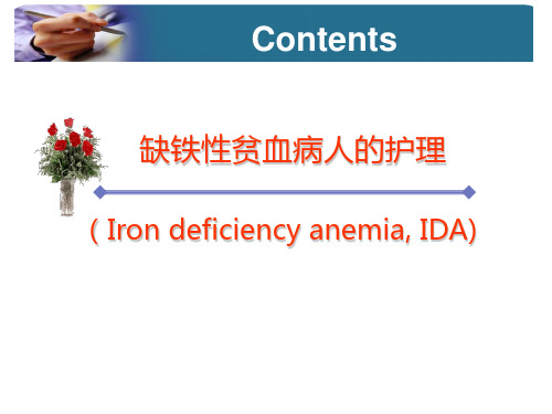 缺铁性贫血病人的护理课件