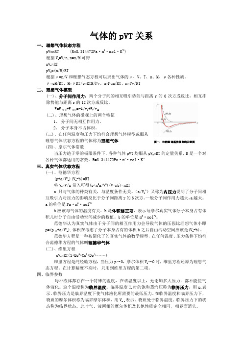 物理化学第一章知识点