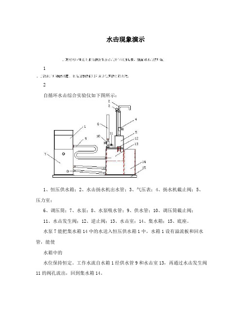 水击现象演示