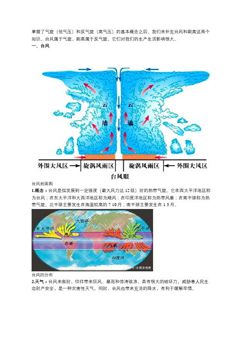 影响我国的台风和副高