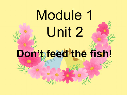 外研版一起英语四年级下册Module 1 Unit 2 Don't feed the fish课件