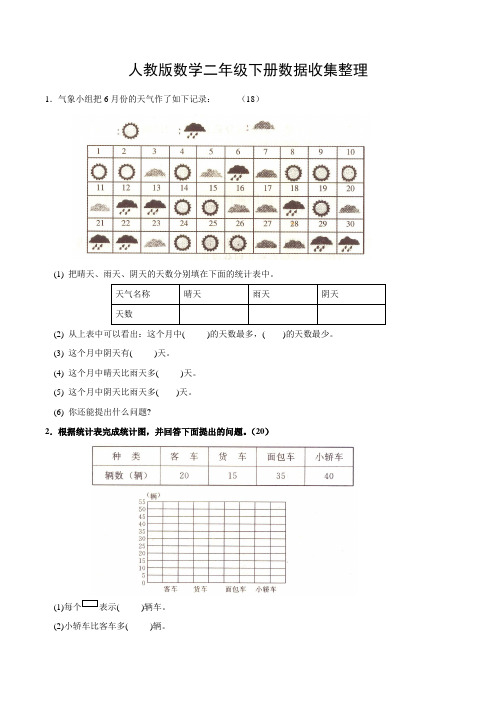 (完整版)人教版小学二年级下册数学单元测试题-全套