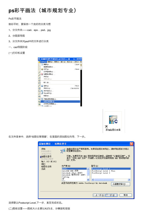 ps彩平画法（城市规划专业）