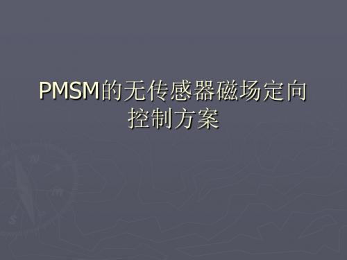 PMSM的无传感器磁场定向控制方案