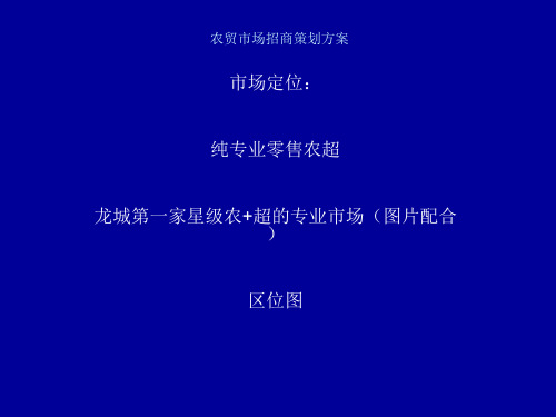 农贸市场招商策划方案.ppt