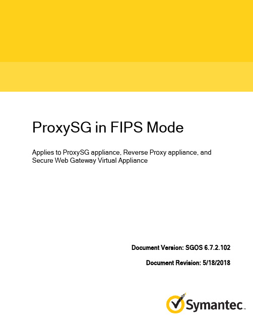 ProxySG SGOS 6.7.2.102 FIPS Mode 说明说明书