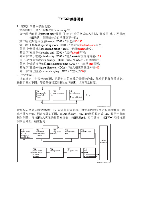 E+H FMG60操作指导