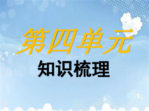 三年级下册数学第四单元知识点梳理.ppt