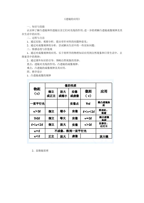 新沪科版八年级物理全一册《四章 多彩的光  第六节 神奇的眼睛》教案_3