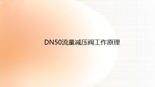 DN50流量减压阀工作原理