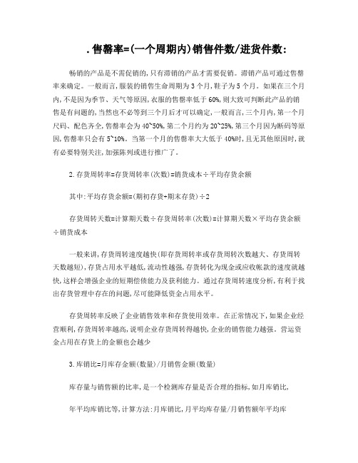 零售专用名词解释