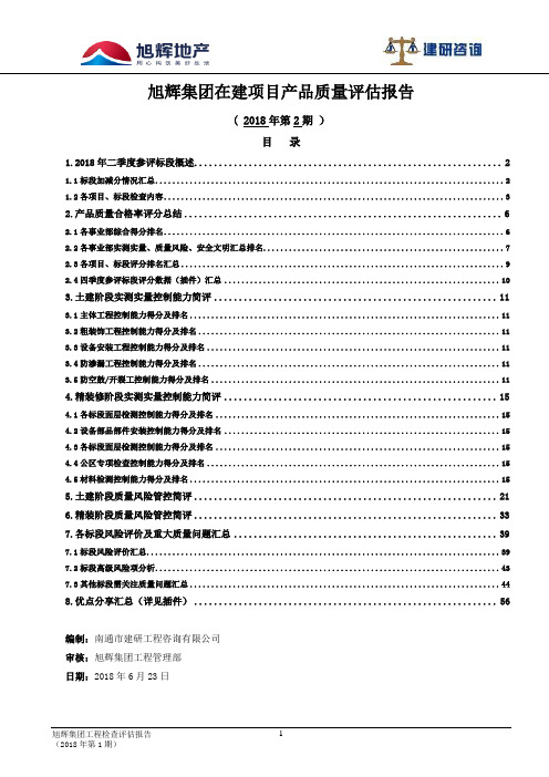 地产工程岗工作经验分享-10工程综合检查评估作业指引(5)在建项目质量评估总报