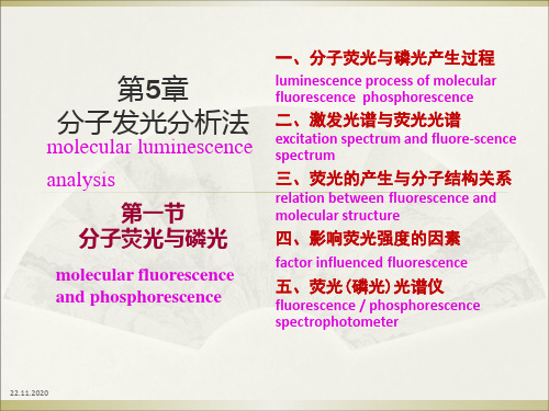 第5章分子发光分析法PPT课件