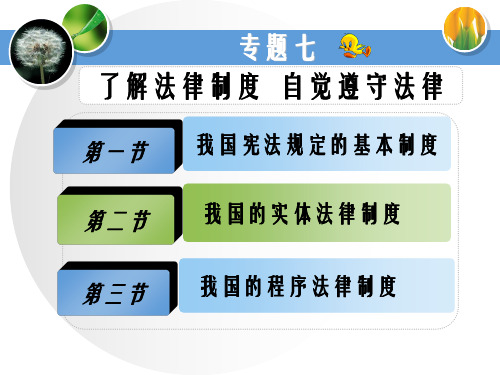 我国宪法规定的基本制度