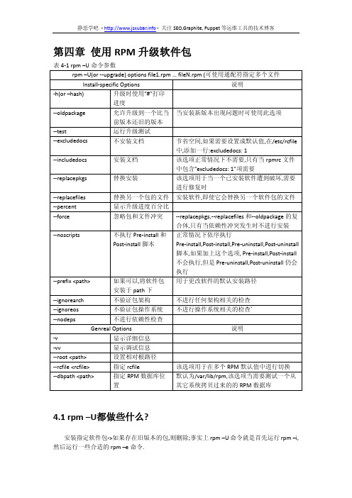 Maximum RPM中文版第四章 使用RPM升级软件包