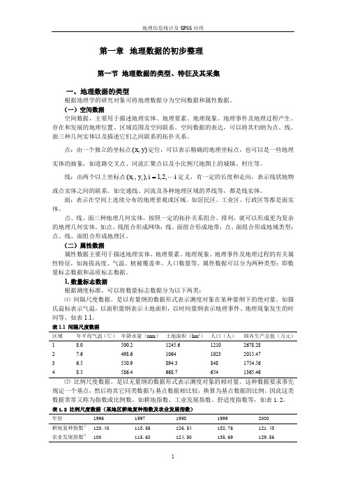 地理数据的初步整理