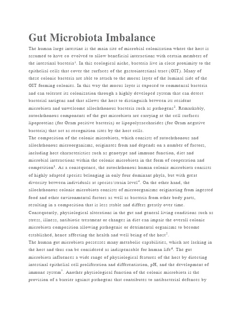 Gut Microbiota Imbalance