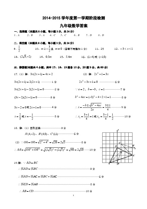 甘区九年级数学答案