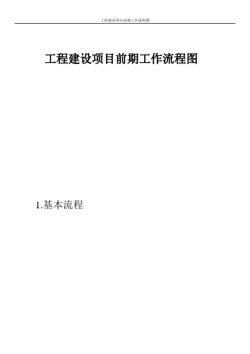 工程建设项目前期工作流程图