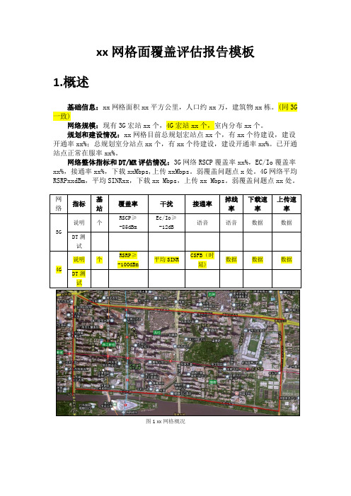 xx分公司网格面覆盖评估报告模板