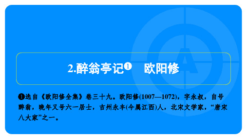 2024年语文中考总复习第四部分文言文阅读——醉翁亭记