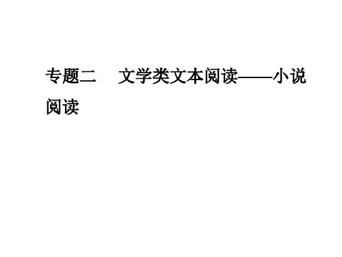 高考语文大二轮复习课件：第一部分专题二学案二小说环境类题型突破