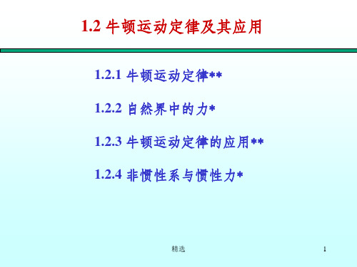 大学物理——牛顿运动定律及其应用PPT课件