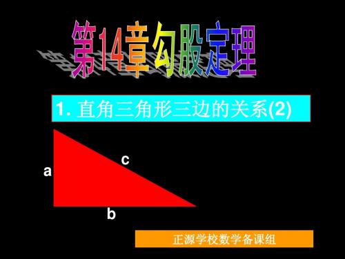 直角三角形三边的关系(2)