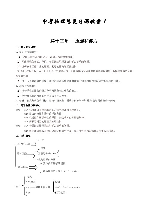 中考物理总复习课教案(07b)