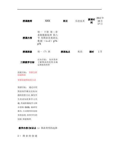 用图表直观表达数据的教学设计