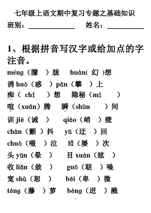 期中复习--基础(师用)修改版