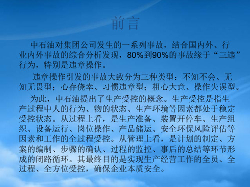 化工企业生产精细化管理培训教材