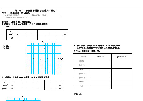 最全二次函数概念的图像与性质导学案完整版.doc