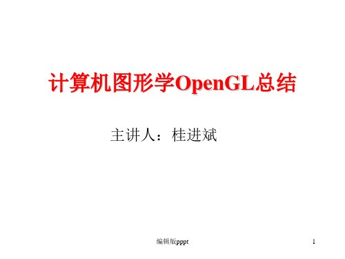 计算机图形学(OpenGL总结)PPT课件