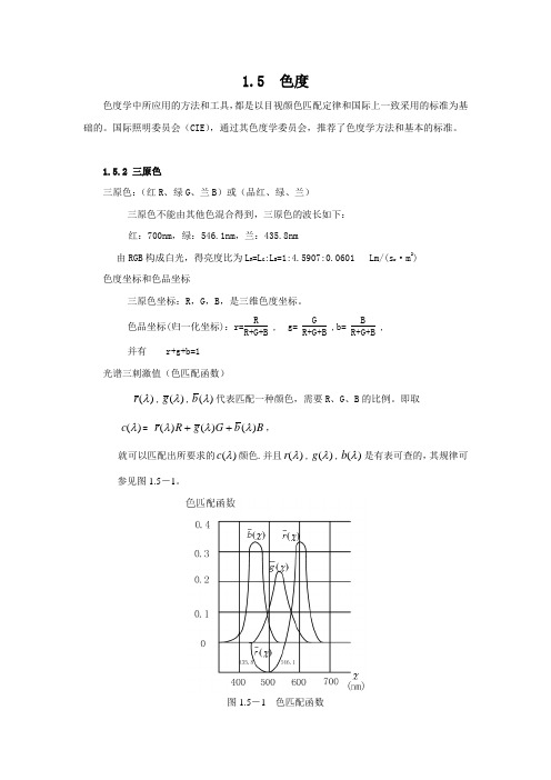 CIE1931与RGB转化公式