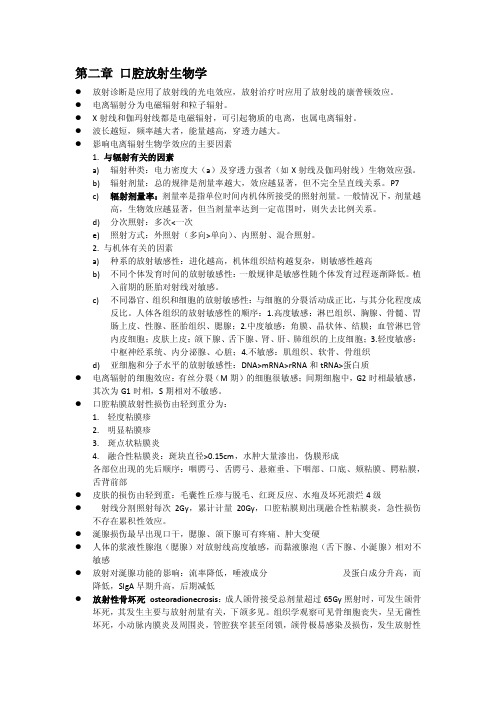 口腔影像诊断学总结要点