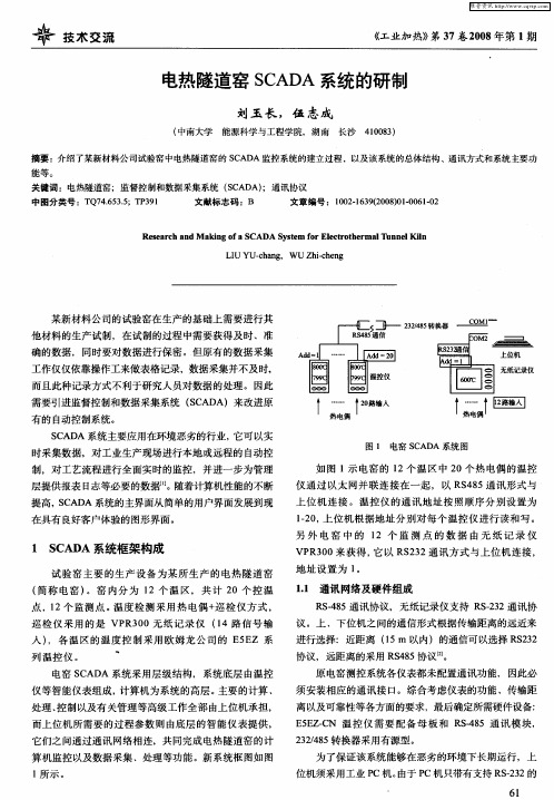 电热隧道窑SCADA系统的研制