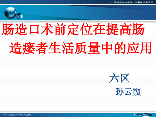 肠造口术前定位 ppt课件